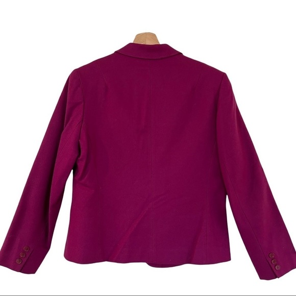 PENDLETON Vintage Wool Fuschia Single Breasted Blazer Size 12 - Picture 5 of 7